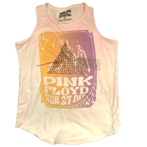 𝅺Lucky Brand - Pink Floyd Band - Woman’s Style Sleeveless Top - Picture 1 of 5
